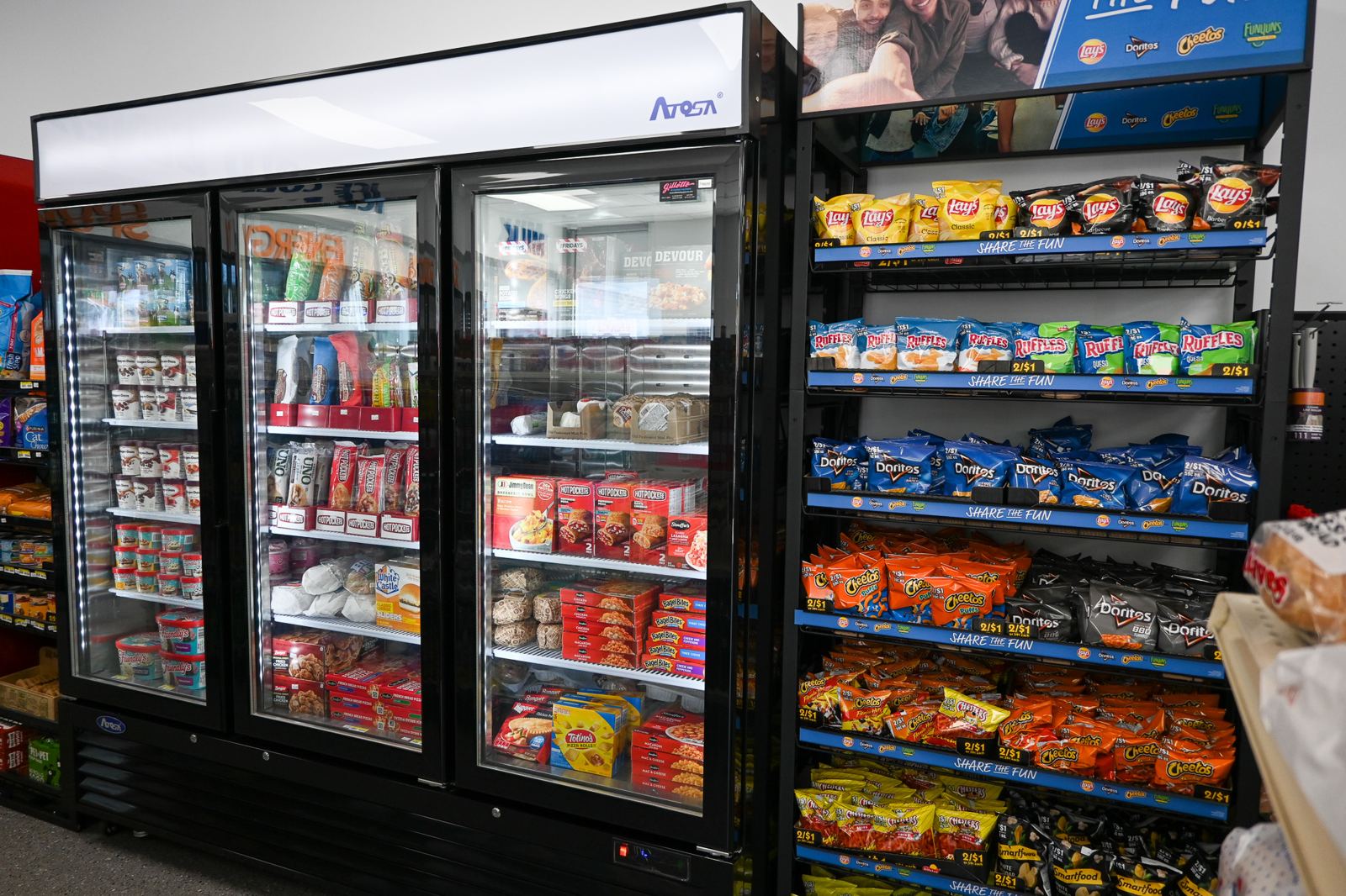 Frozen foods and chips